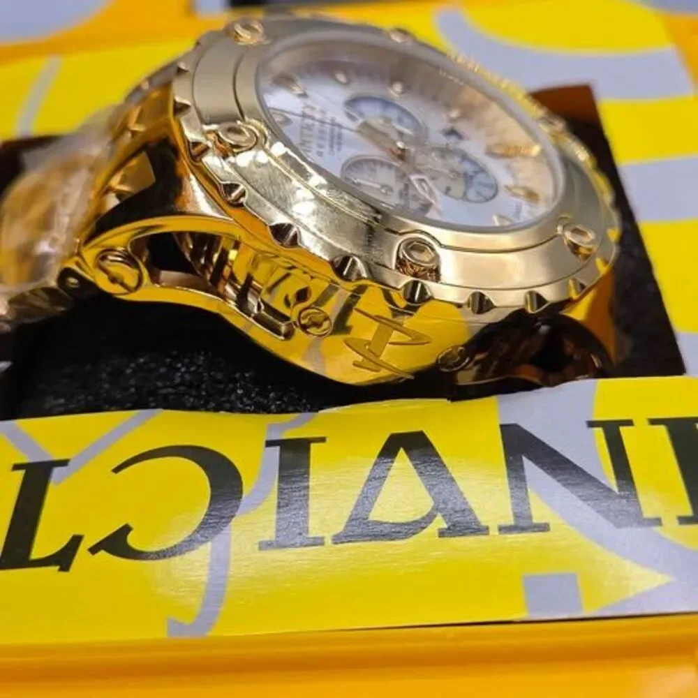 Invicta Subaqua Silver Dial Gold Ion-plated Men's Watch